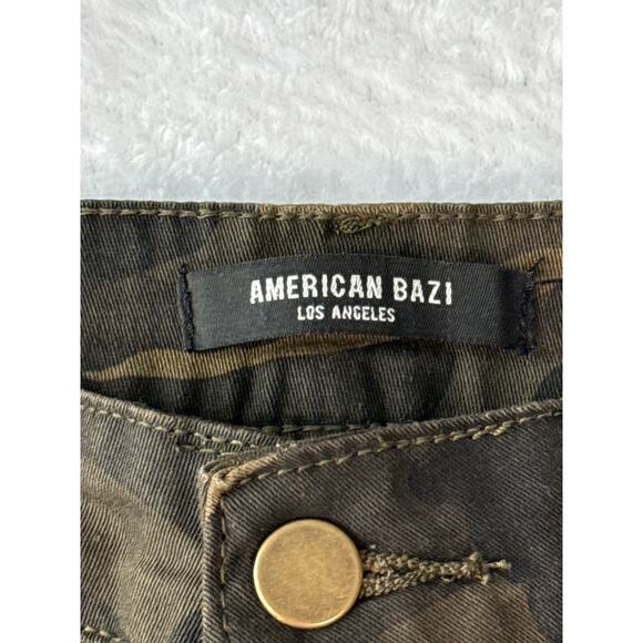 American Bazi Camo Cargo Pants Womens Size Medium Camouflage Military Jogger - Picture 2 of 8